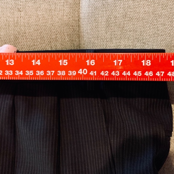 Ralph - Ralph Lauren Men's 46R Blue Pinstripe 100% Wool Two-Button Suit - Picture 9 of 14